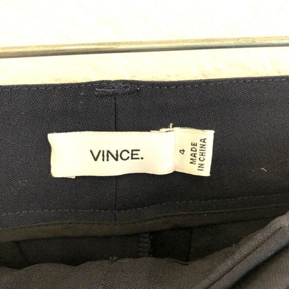 VINCE Navy Tuxedo Side Stripe Dress Pants size 4 women's - Picture 4 of 5